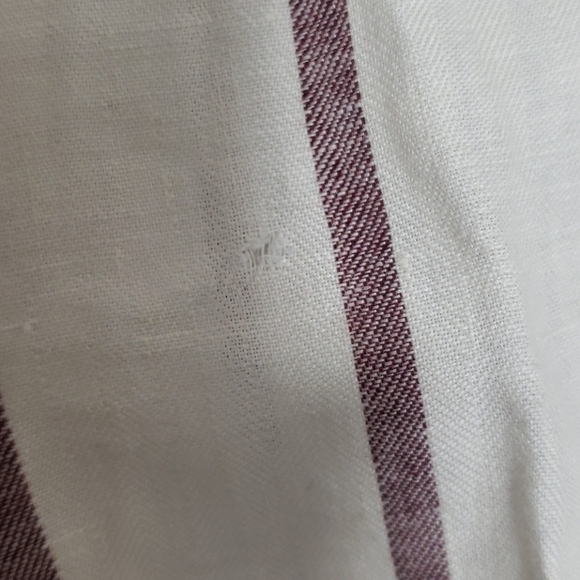 Theory linen ladies pant wide leg size 4 striped - Picture 8 of 8